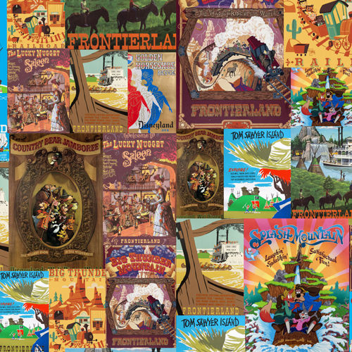 Frontierland Vintage Attraction Posters