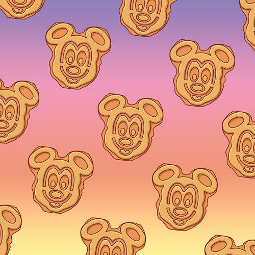 Mickey Waffles Rainbow