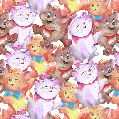 The Aristocats in Watercolor