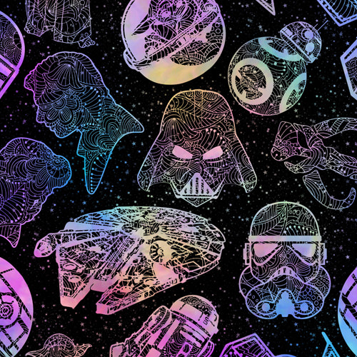 Star Wars Watercolor Mandalas