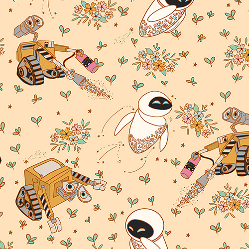 Floral Wall-E and Eve