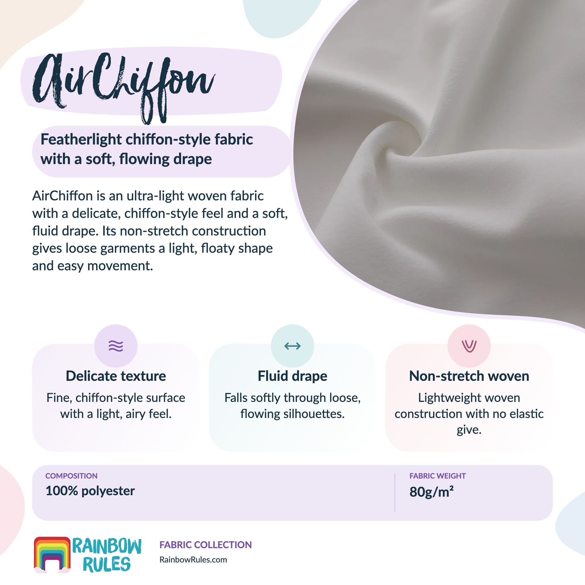 AirChiffon fabric guide