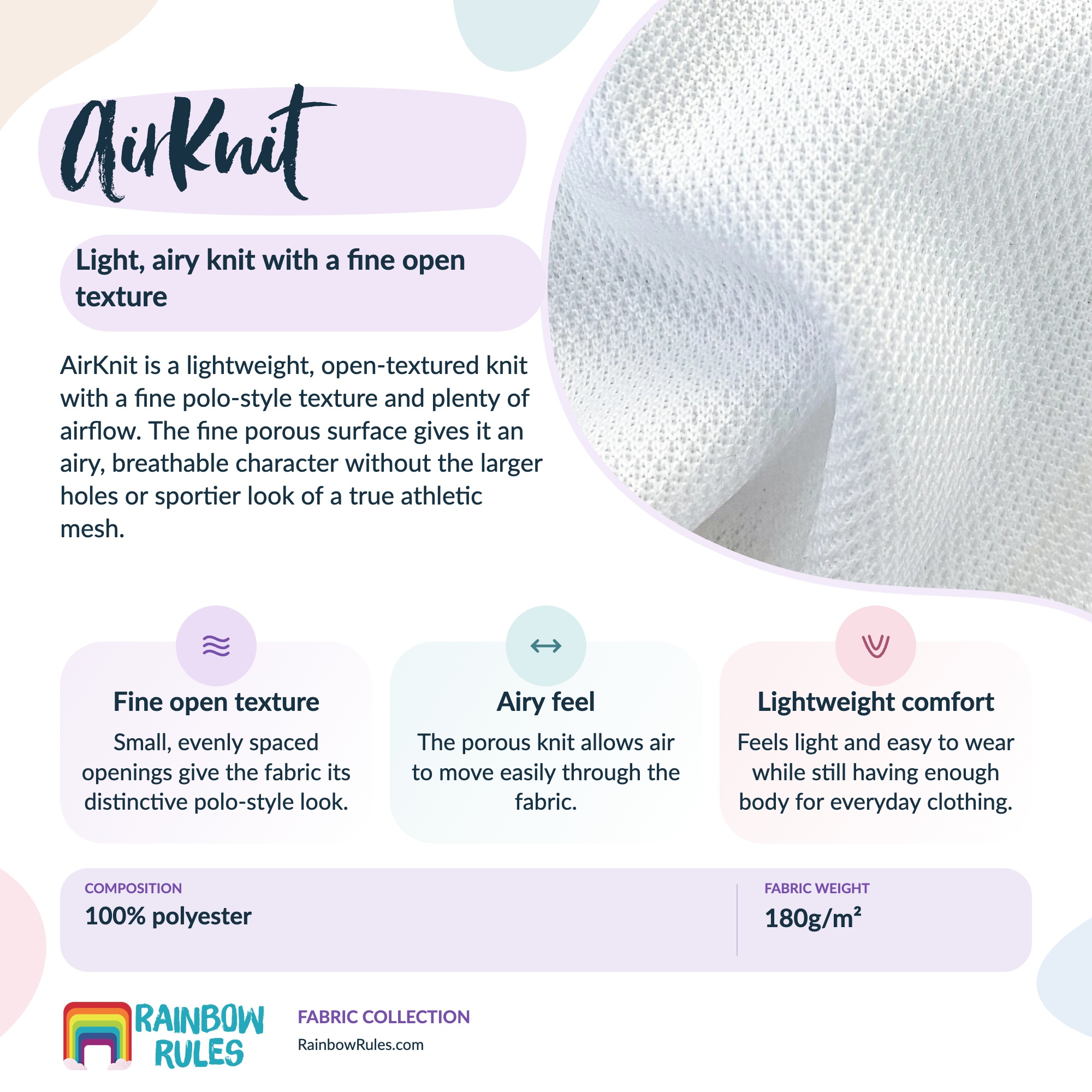 AirKnit fabric guide